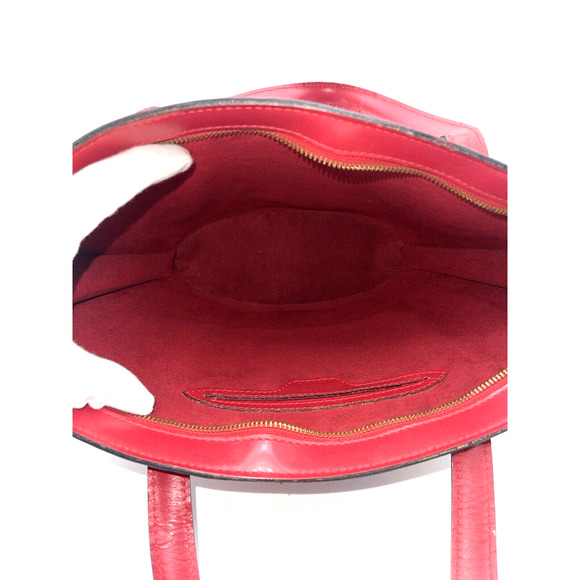 Authentic LOUIS VUITTON Saint Jacques Red EPI Leather Shoulder Bag LV Real - Picture 10 of 16